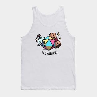 All Natural Pansexual DnD D20 Tank Top